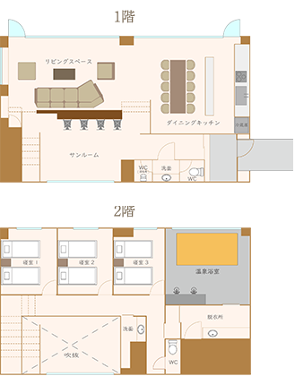 部屋、客室、特別室、洋室、和室、和洋室