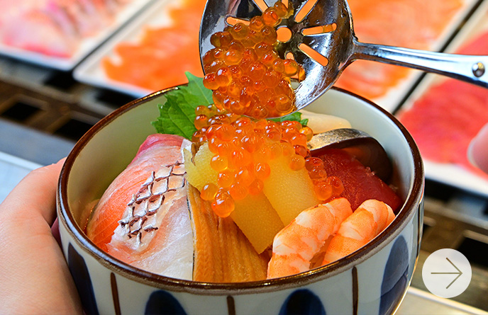 食事、バイキング